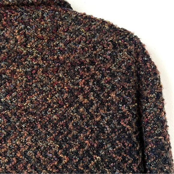 VTG Requirements Mocha Textured Multicolor Tweed Academia Blazer Jacket SZ 20W - Picture 7 of 15